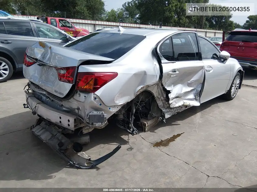 2013 Lexus Gs 350 VIN: JTHBE1BL2D5004355 Lot: 45636805
