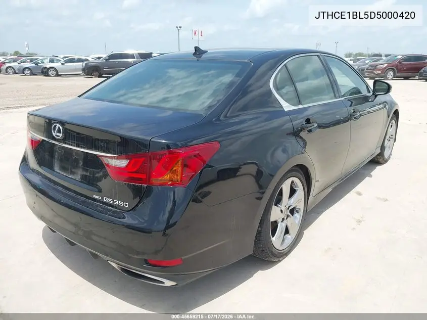 2013 Lexus Gs 350 VIN: JTHCE1BL5D5000420 Lot: 45659215