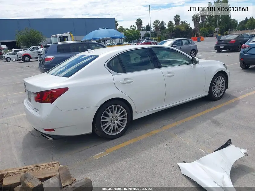 2013 Lexus Gs 350 VIN: JTHBE1BLXD5013868 Lot: 45676905