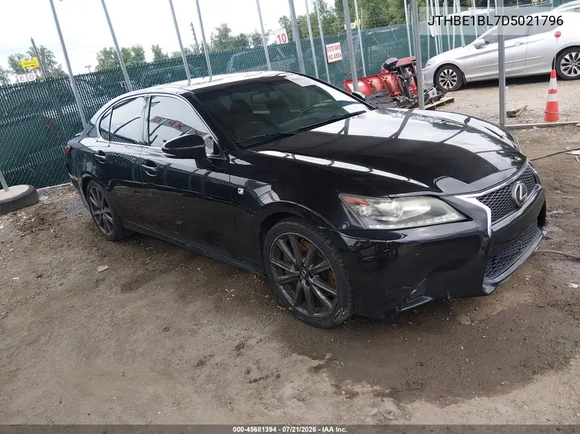 2013 Lexus Gs 350 VIN: JTHBE1BL7D5021796 Lot: 45681394