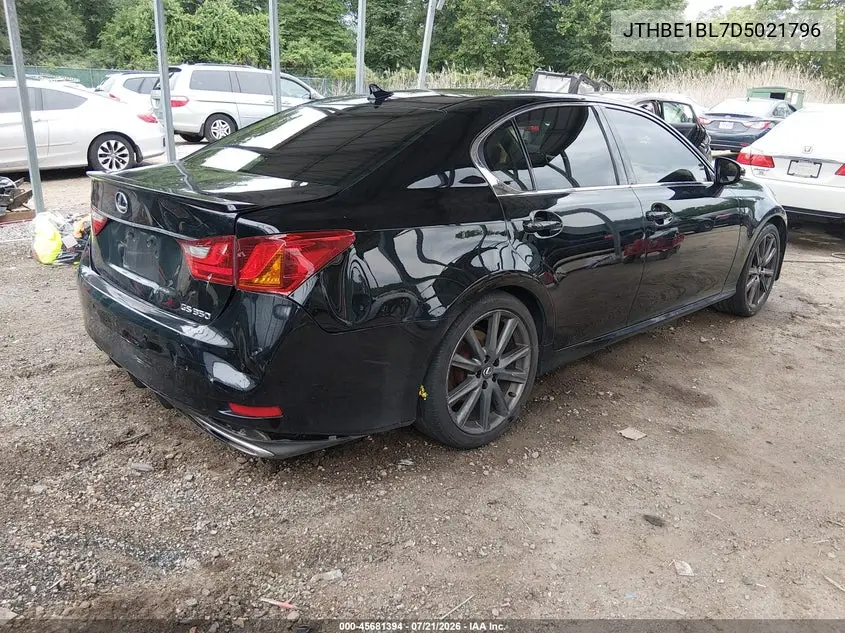 2013 Lexus Gs 350 VIN: JTHBE1BL7D5021796 Lot: 45681394