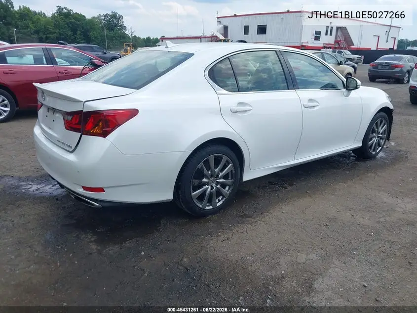 2014 Lexus Gs 350 VIN: JTHCE1BL0E5027266 Lot: 45431261