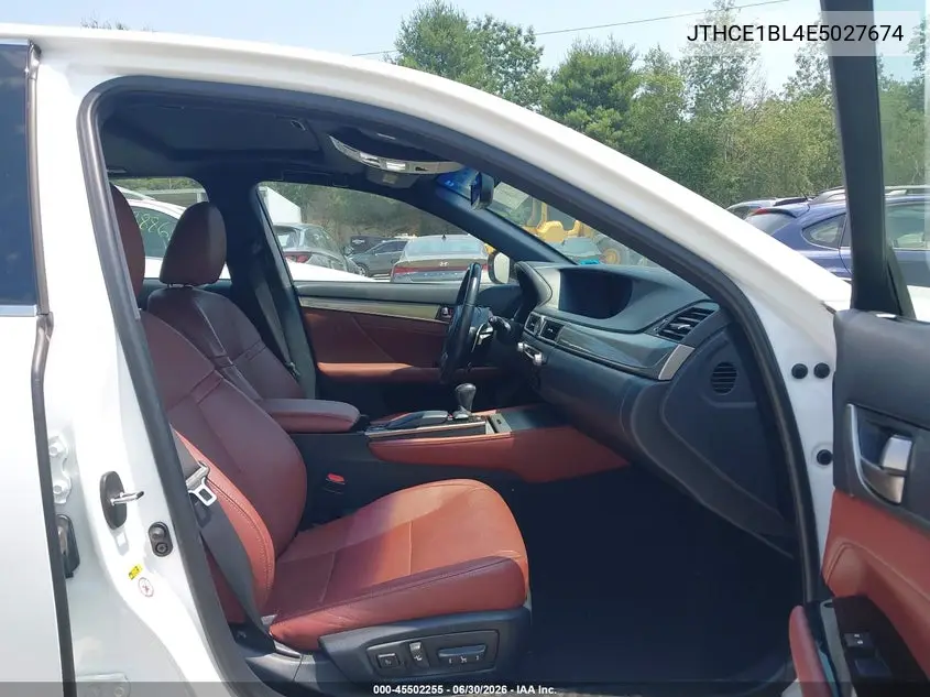 2014 Lexus Gs 350 VIN: JTHCE1BL4E5027674 Lot: 45502255