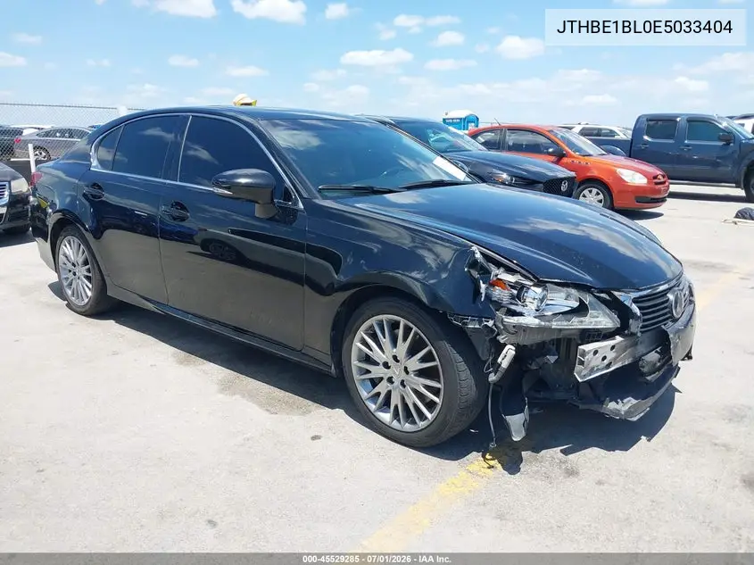 2014 Lexus Gs 350 VIN: JTHBE1BL0E5033404 Lot: 45529285