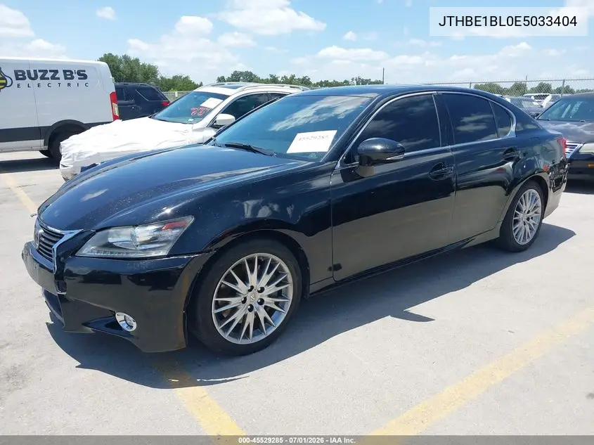 2014 Lexus Gs 350 VIN: JTHBE1BL0E5033404 Lot: 45529285