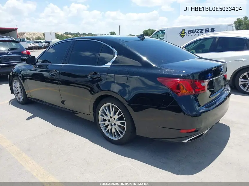 2014 Lexus Gs 350 VIN: JTHBE1BL0E5033404 Lot: 45529285