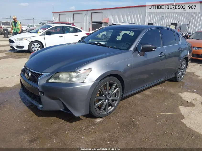2014 Lexus Gs 350 VIN: JTHBE1BL7E5031987 Lot: 45541404