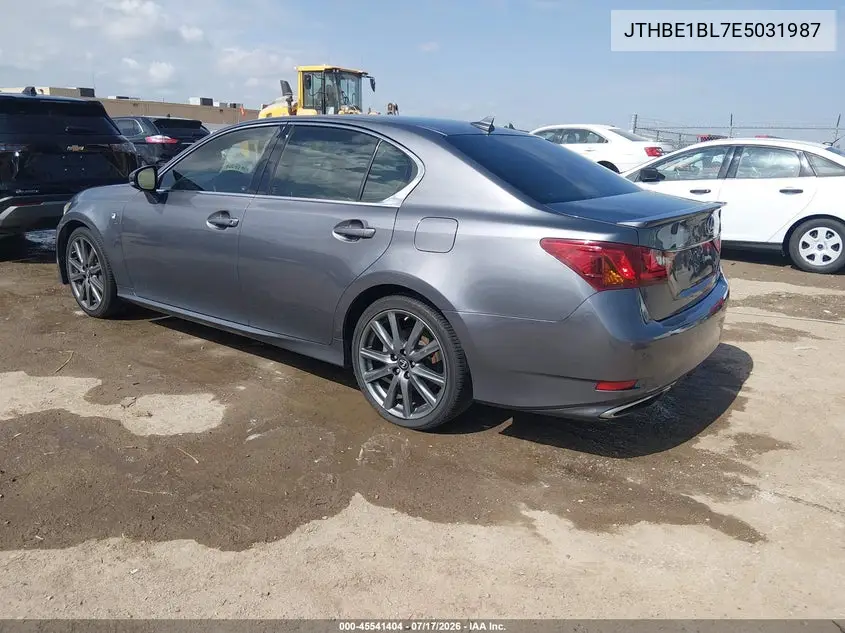 2014 Lexus Gs 350 VIN: JTHBE1BL7E5031987 Lot: 45541404