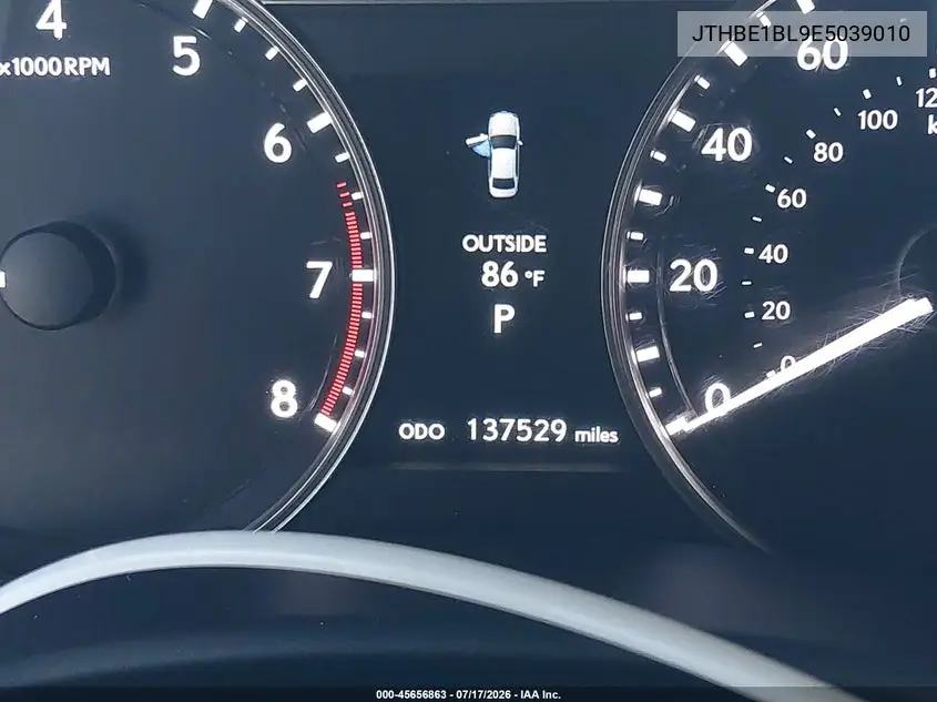 2014 Lexus Gs 350 VIN: JTHBE1BL9E5039010 Lot: 45656863