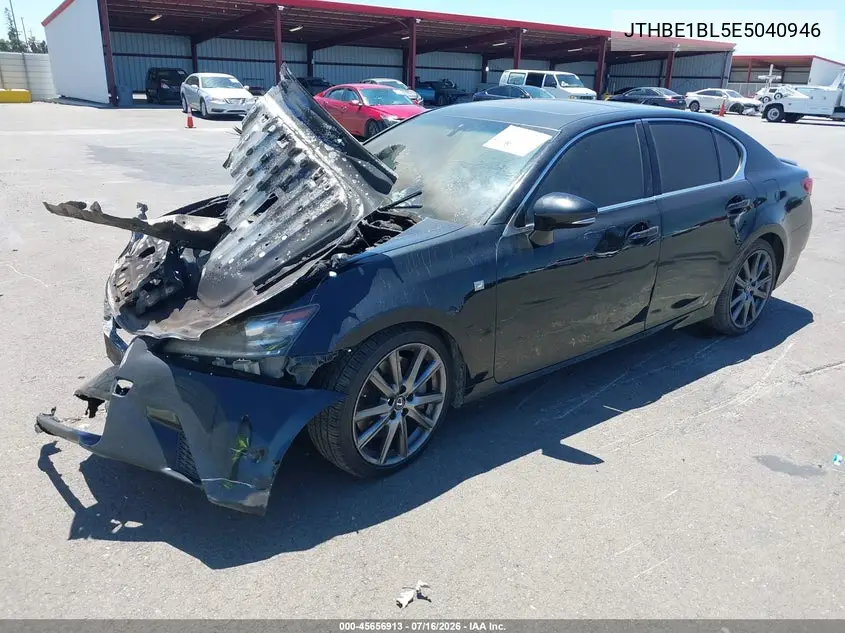 2014 Lexus Gs 350 VIN: JTHBE1BL5E5040946 Lot: 45656913