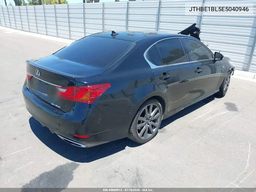 2014 Lexus Gs 350 VIN: JTHBE1BL5E5040946 Lot: 45656913