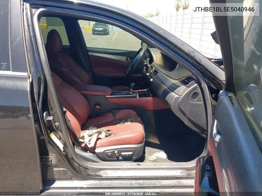 2014 Lexus Gs 350 VIN: JTHBE1BL5E5040946 Lot: 45656913