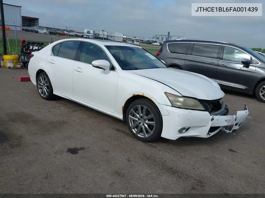 2015 Lexus Gs 350 VIN: JTHCE1BL6FA001439 Lot: 45327947
