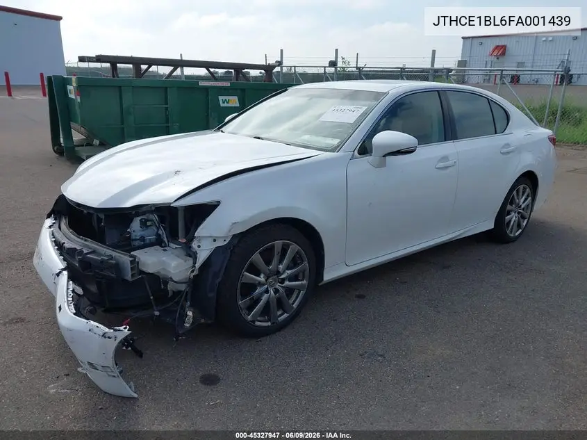 2015 Lexus Gs 350 VIN: JTHCE1BL6FA001439 Lot: 45327947