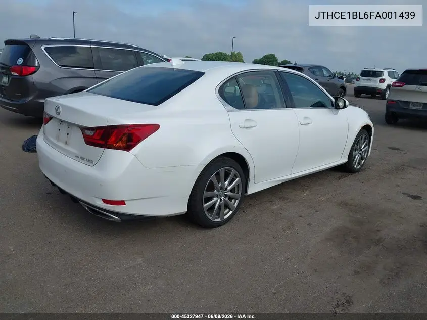 2015 Lexus Gs 350 VIN: JTHCE1BL6FA001439 Lot: 45327947