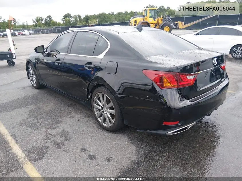 2015 Lexus Gs 350 VIN: JTHBE1BL3FA006044 Lot: 45387700