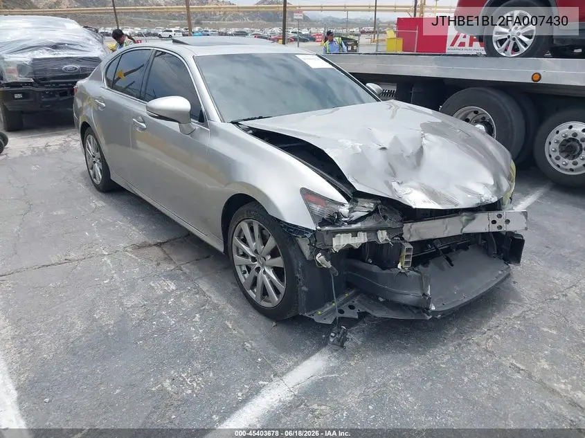2015 Lexus Gs 350 VIN: JTHBE1BL2FA007430 Lot: 45403678