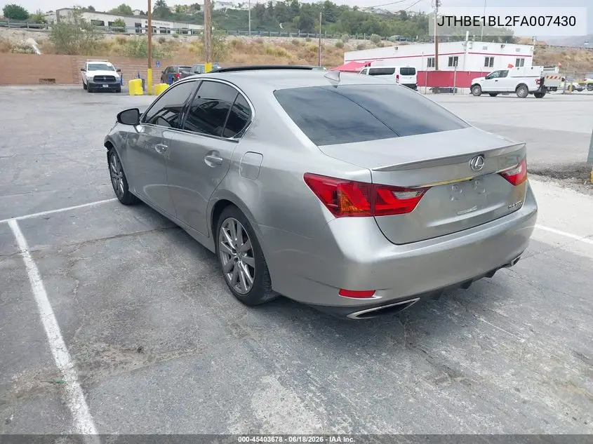 2015 Lexus Gs 350 VIN: JTHBE1BL2FA007430 Lot: 45403678