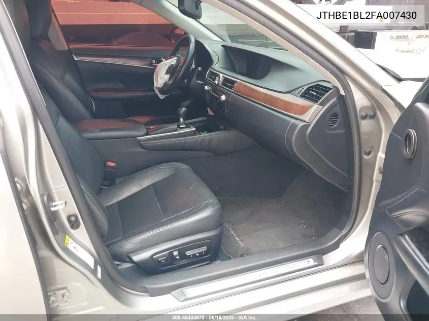 2015 Lexus Gs 350 VIN: JTHBE1BL2FA007430 Lot: 45403678