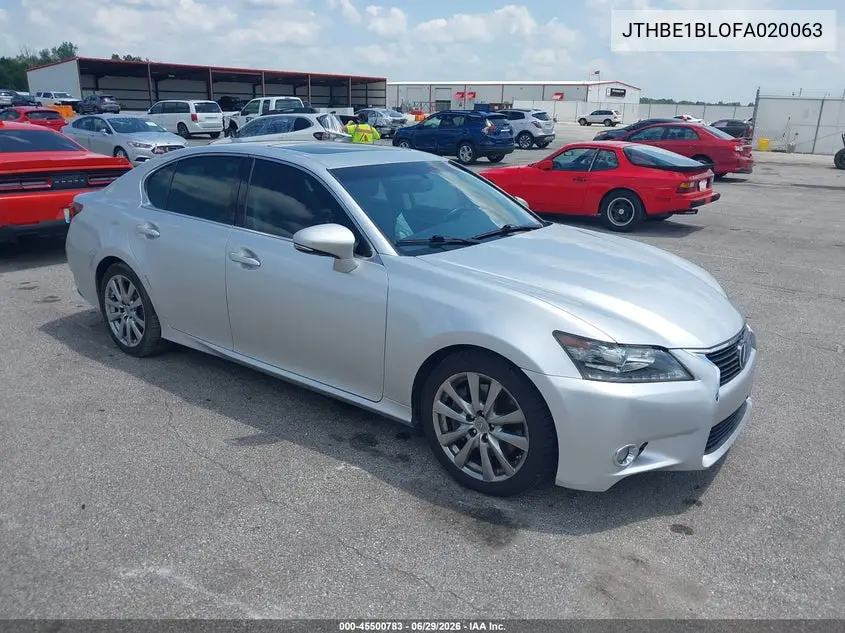 2015 Lexus Gs 350 VIN: JTHBE1BLOFA020063 Lot: 45500783