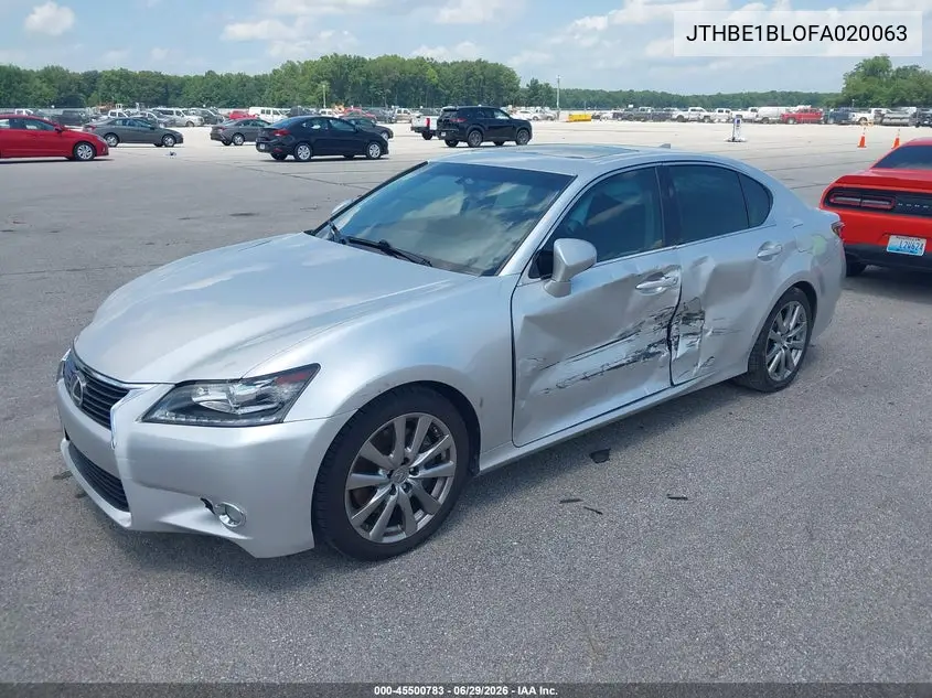 2015 Lexus Gs 350 VIN: JTHBE1BLOFA020063 Lot: 45500783