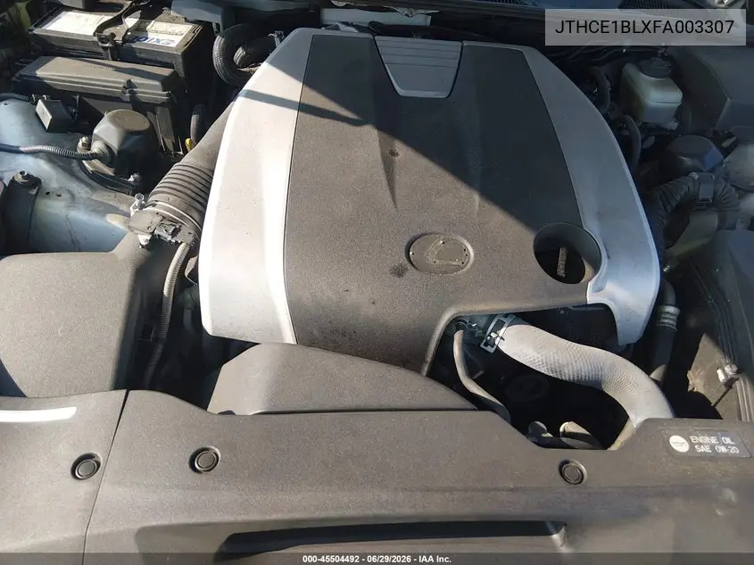 2015 Lexus Gs 350 VIN: JTHCE1BLXFA003307 Lot: 45504492