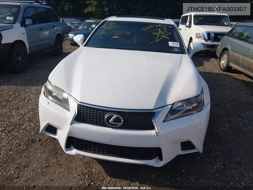 2015 Lexus Gs 350 VIN: JTHCE1BLXFA003307 Lot: 45504492