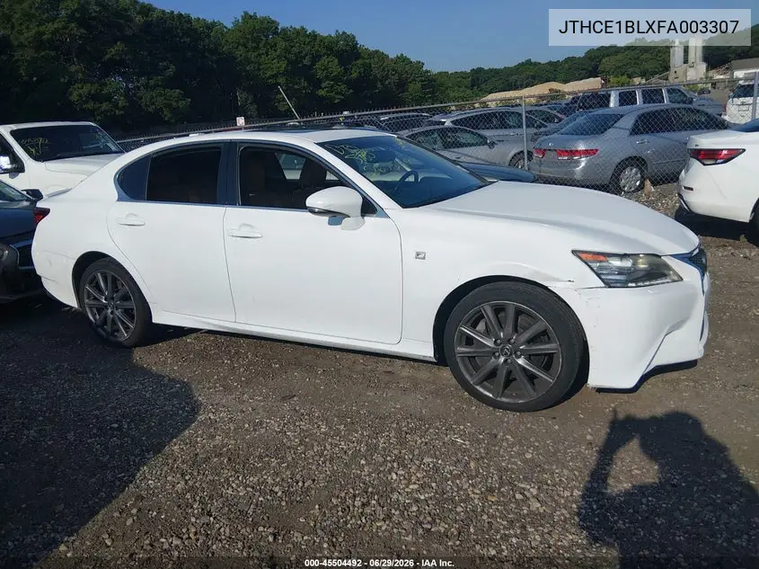 2015 Lexus Gs 350 VIN: JTHCE1BLXFA003307 Lot: 45504492