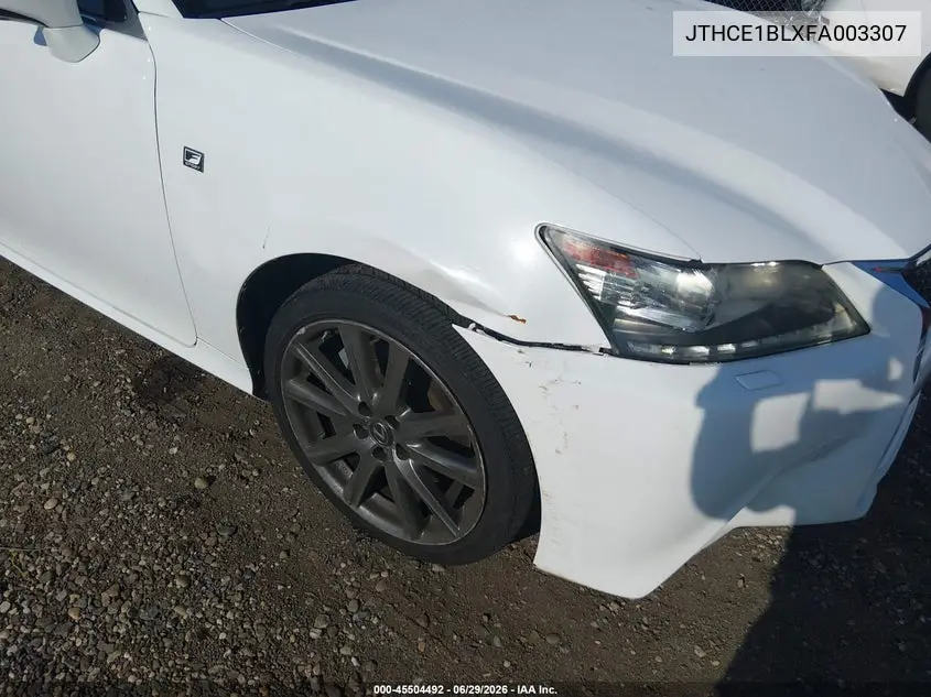 2015 Lexus Gs 350 VIN: JTHCE1BLXFA003307 Lot: 45504492