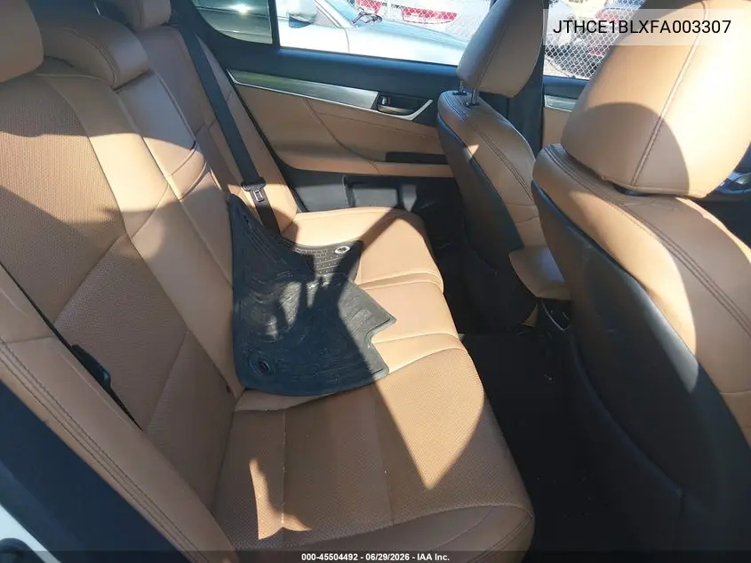 2015 Lexus Gs 350 VIN: JTHCE1BLXFA003307 Lot: 45504492