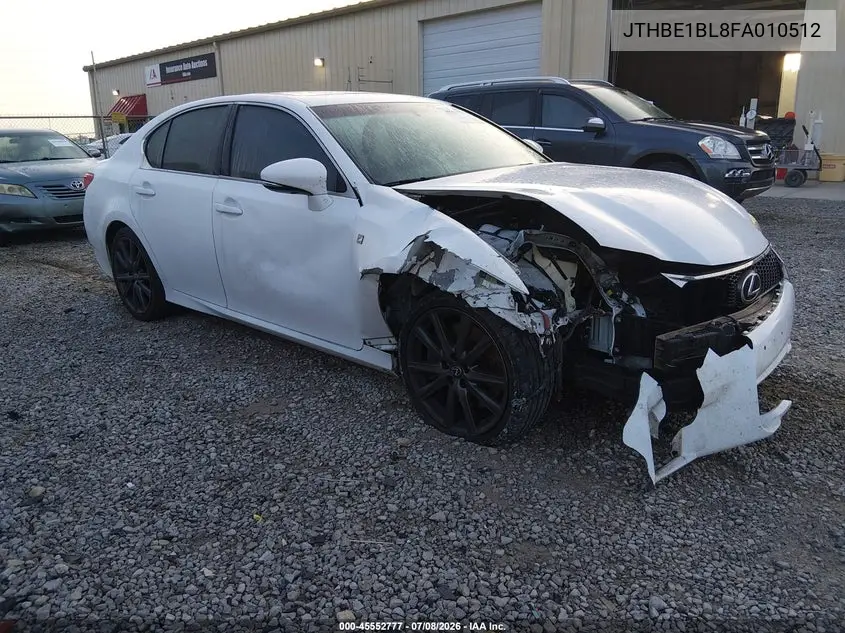 2015 Lexus Gs 350 VIN: JTHBE1BL8FA010512 Lot: 45552777