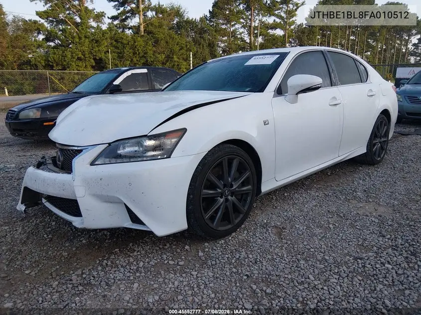 2015 Lexus Gs 350 VIN: JTHBE1BL8FA010512 Lot: 45552777