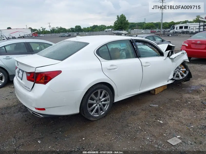 2015 Lexus Gs 350 VIN: JTHCE1BL0FA009715 Lot: 45558630
