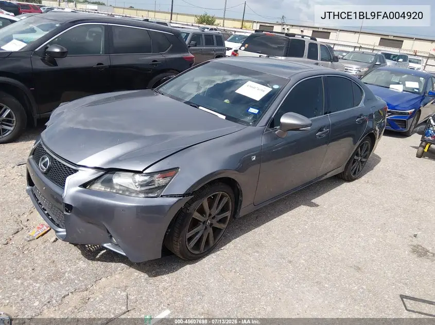 2015 Lexus Gs 350 VIN: JTHCE1BL9FA004920 Lot: 45607698
