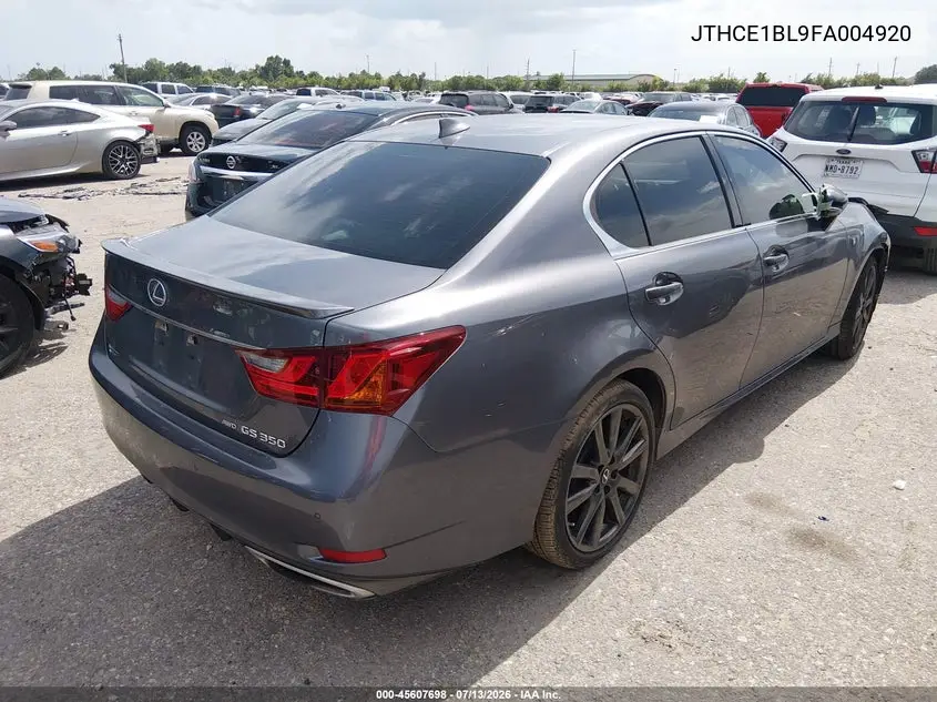 2015 Lexus Gs 350 VIN: JTHCE1BL9FA004920 Lot: 45607698