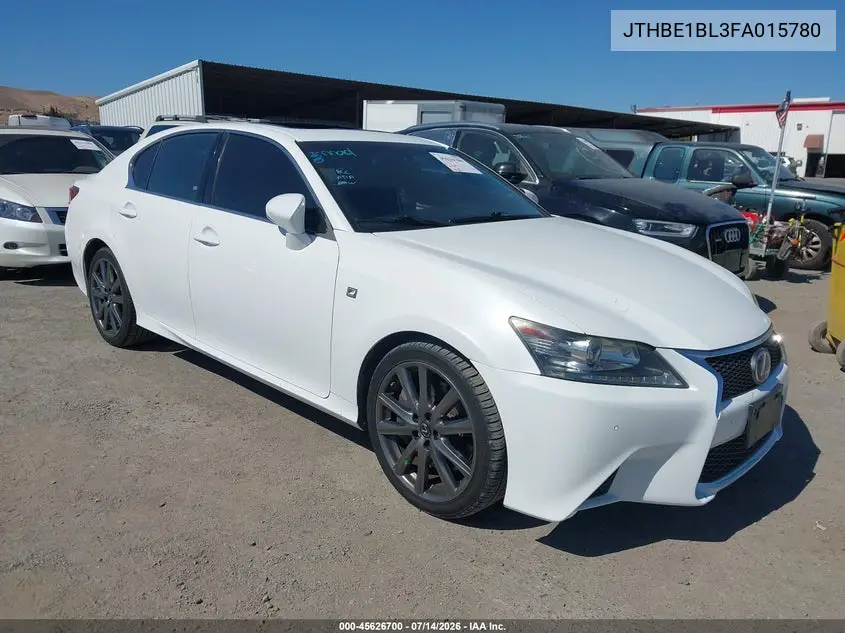 2015 Lexus Gs 350 VIN: JTHBE1BL3FA015780 Lot: 45626700