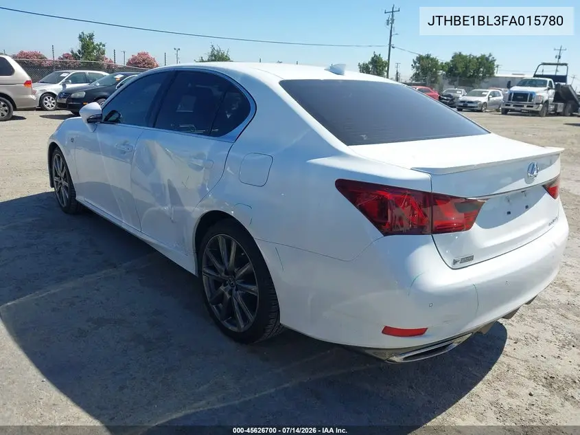 2015 Lexus Gs 350 VIN: JTHBE1BL3FA015780 Lot: 45626700