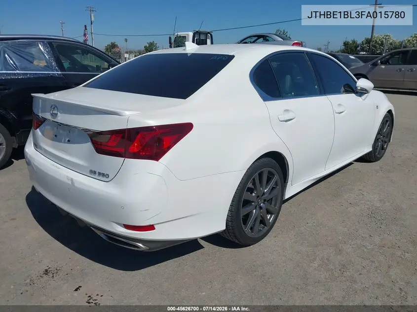 2015 Lexus Gs 350 VIN: JTHBE1BL3FA015780 Lot: 45626700