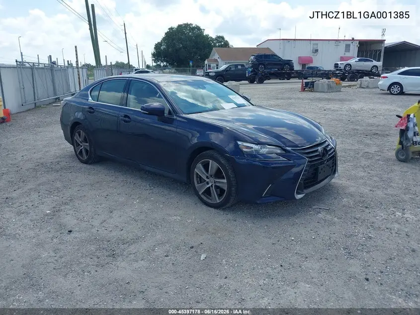 2016 Lexus Gs 350 VIN: JTHCZ1BL1GA001385 Lot: 45397178