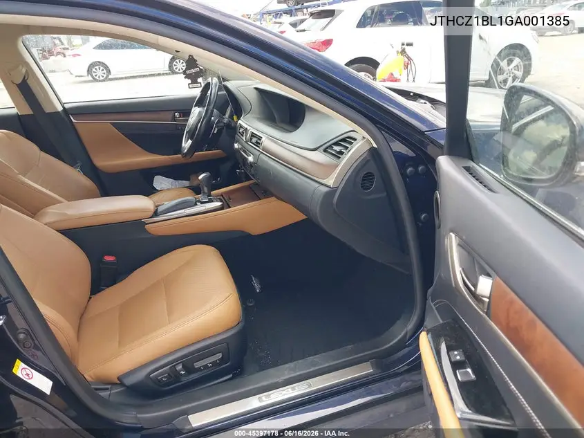 2016 Lexus Gs 350 VIN: JTHCZ1BL1GA001385 Lot: 45397178