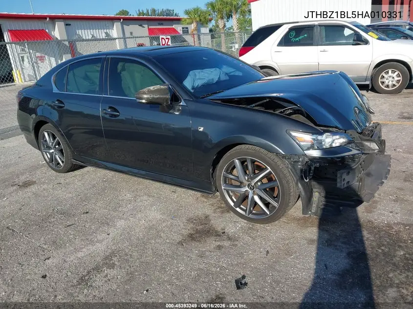 2017 Lexus Gs 350 F Sport VIN: JTHBZ1BL5HA010331 Lot: 45393249