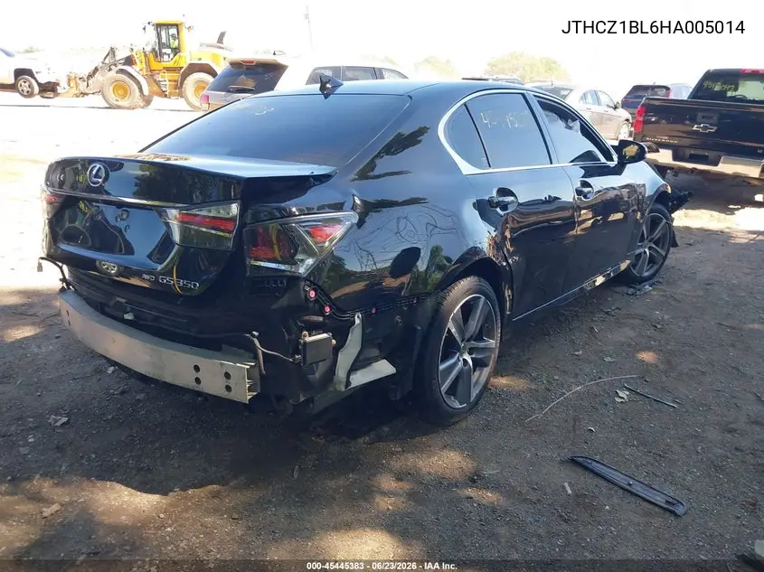 2017 Lexus Gs 350 VIN: JTHCZ1BL6HA005014 Lot: 45445383