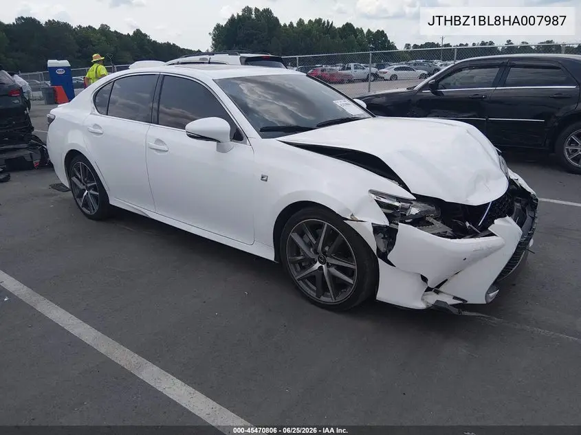 2017 Lexus Gs 350 F Sport VIN: JTHBZ1BL8HA007987 Lot: 45470806