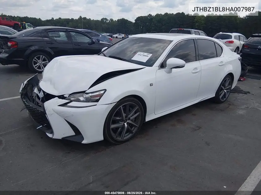 2017 Lexus Gs 350 F Sport VIN: JTHBZ1BL8HA007987 Lot: 45470806