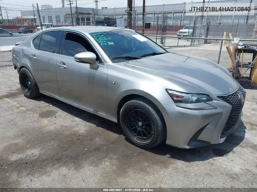 2017 Lexus Gs 350 F Sport VIN: JTHBZ1BL4HA010840 Lot: 45519057