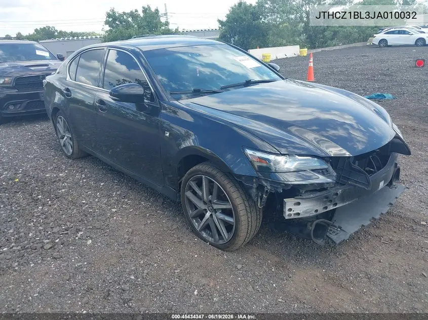 2018 Lexus Gs 350 F Sport VIN: JTHCZ1BL3JA010032 Lot: 45434347