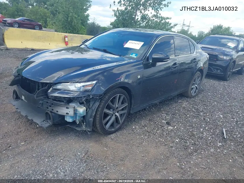 2018 Lexus Gs 350 F Sport VIN: JTHCZ1BL3JA010032 Lot: 45434347