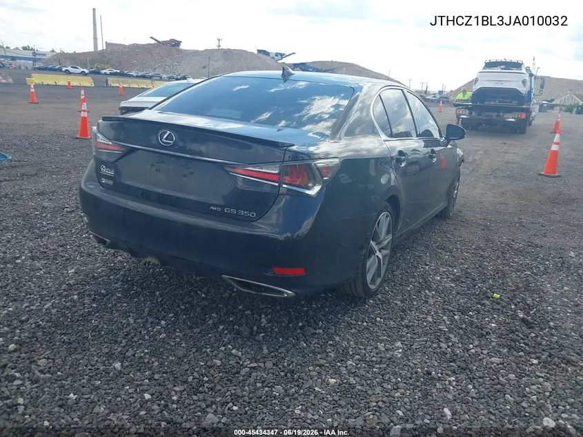 2018 Lexus Gs 350 F Sport VIN: JTHCZ1BL3JA010032 Lot: 45434347
