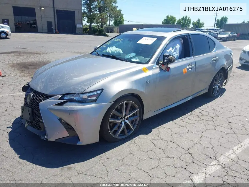 2018 Lexus Gs 350 F Sport VIN: JTHBZ1BLXJA016275 Lot: 45457500
