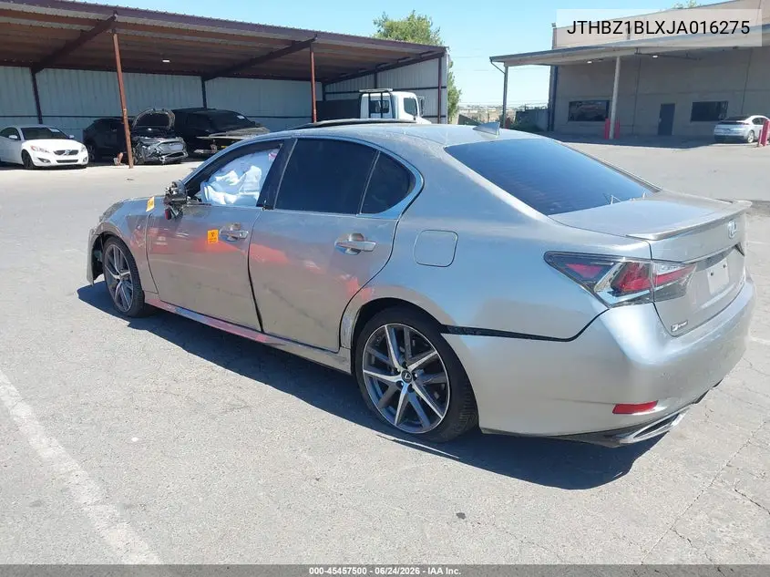 2018 Lexus Gs 350 F Sport VIN: JTHBZ1BLXJA016275 Lot: 45457500